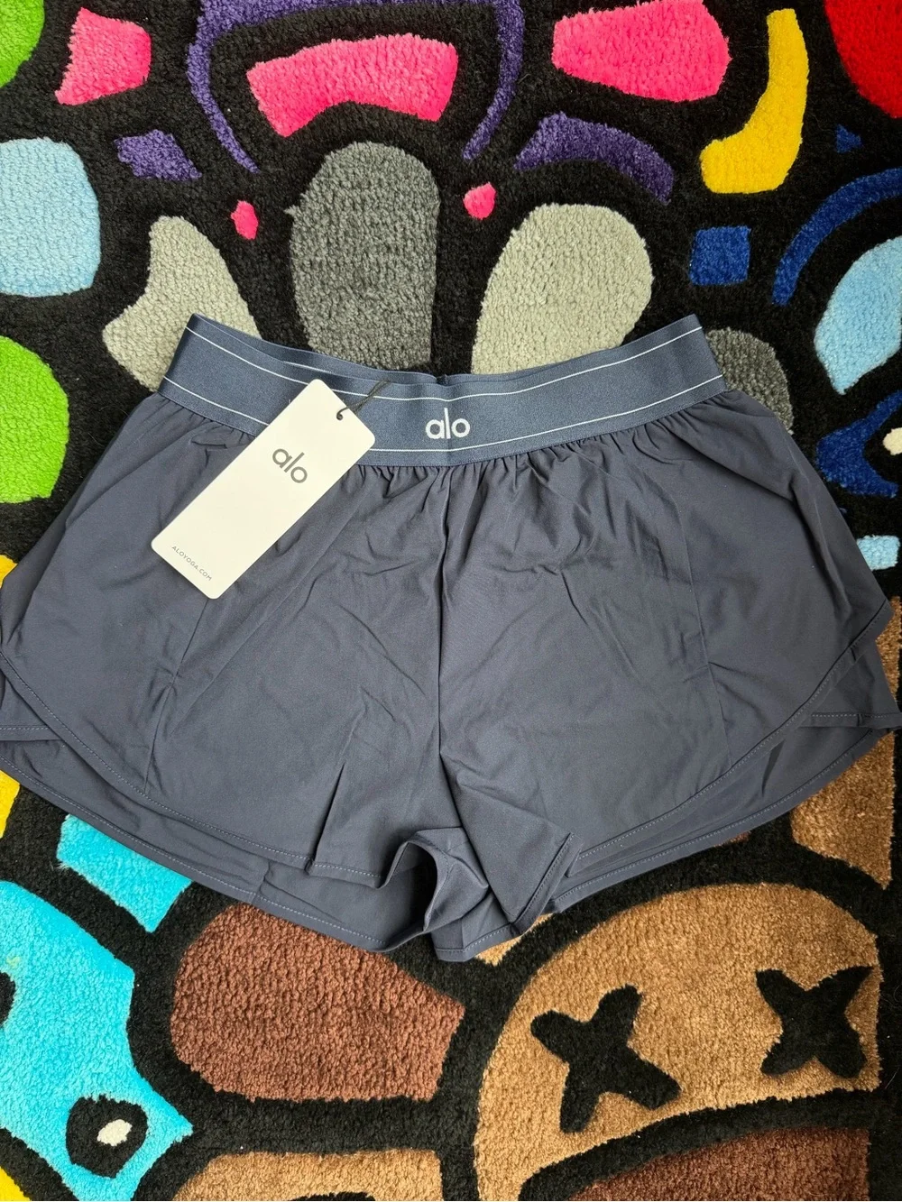 Alo Match Point Shorts Navy